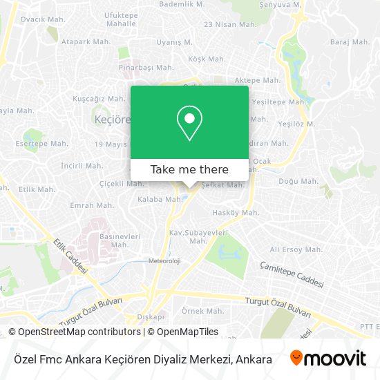 Özel Fmc Ankara Keçiören Diyaliz Merkezi map
