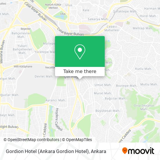 Gordion Hotel (Ankara Gordion Hotel) map