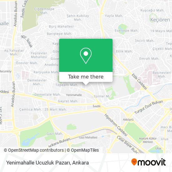 Yenimahalle Ucuzluk Pazarı map
