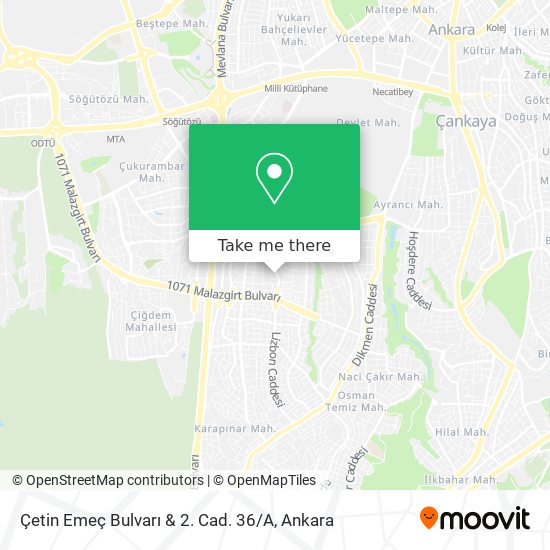 Çetin Emeç Bulvarı & 2. Cad. 36 / A map
