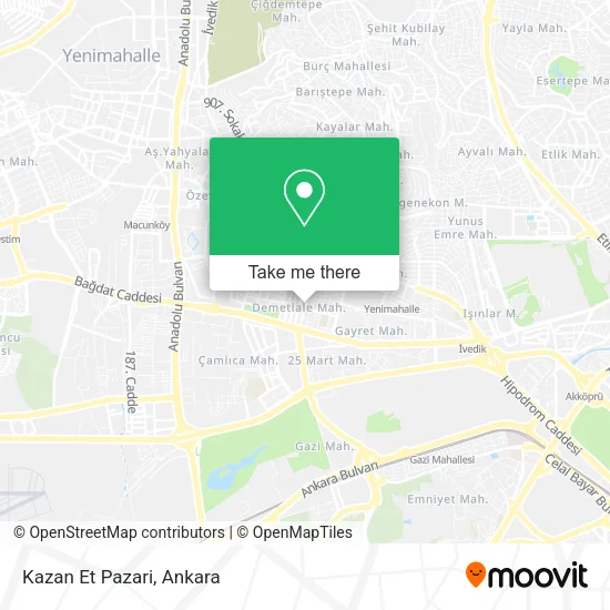Kazan Et Pazari map