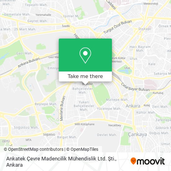 Ankatek Çevre Madencilik Mühendislik Ltd. Şti. map