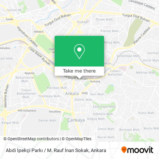 Abdi İpekçi Parkı / M. Rauf İnan Sokak map