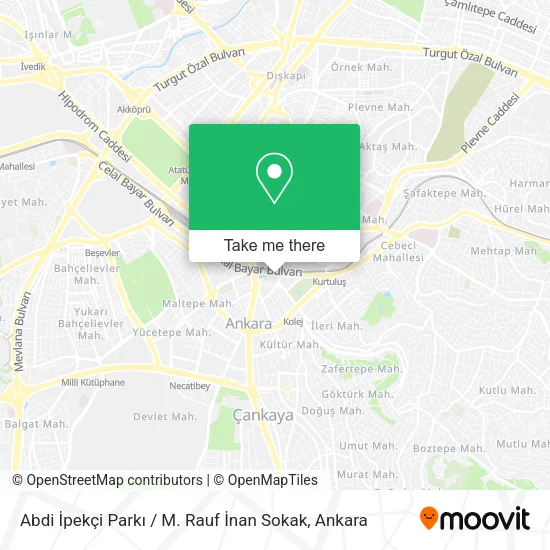 Abdi İpekçi Parkı / M. Rauf İnan Sokak map