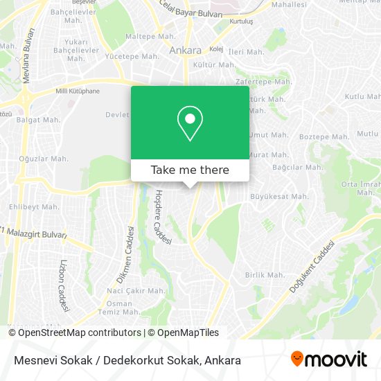Mesnevi Sokak / Dedekorkut Sokak map