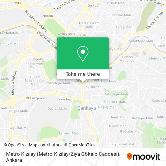 Metro Kızılay (Metro-Kızılay / Ziya Gökalp Caddesi) map