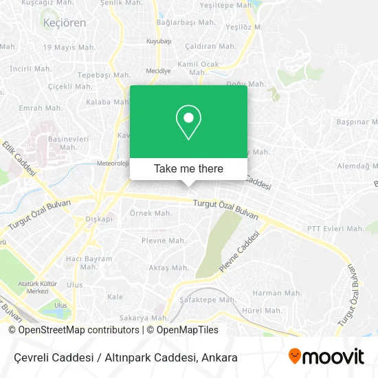 Çevreli Caddesi / Altınpark Caddesi map