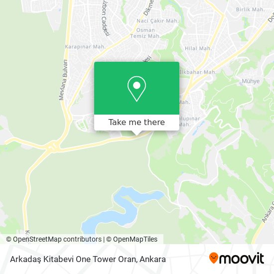 Arkadaş Kitabevi One Tower Oran map