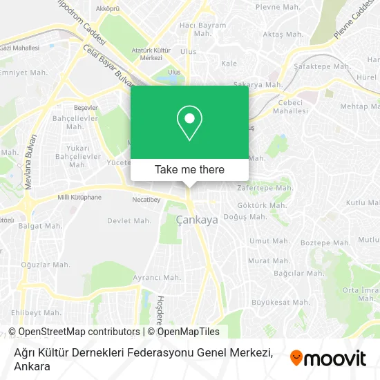 Ağrı Kültür Dernekleri Federasyonu Genel Merkezi map