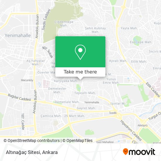 Altınağaç Sitesi map