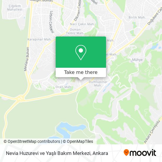 Nevia Huzurevi ve Yaşlı Bakım Merkezi map