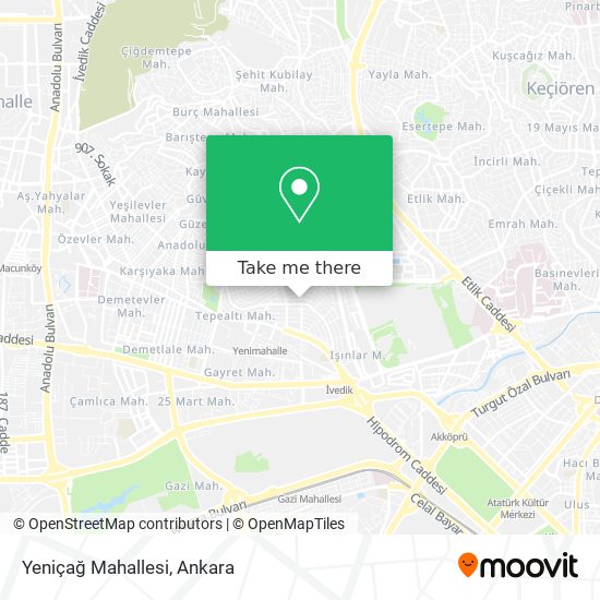 Yeniçağ Mahallesi map
