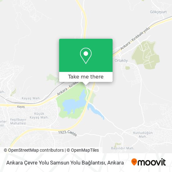 Ankara Çevre Yolu Samsun Yolu Bağlantısı map