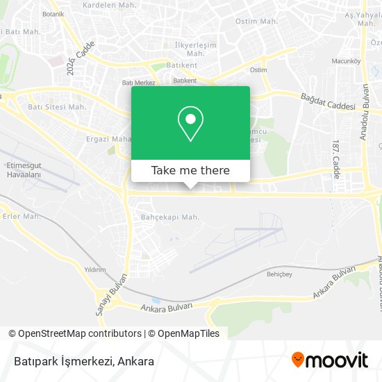 Batıpark İşmerkezi map