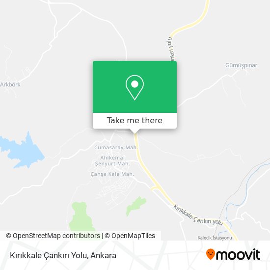 Kırıkkale Çankırı Yolu map
