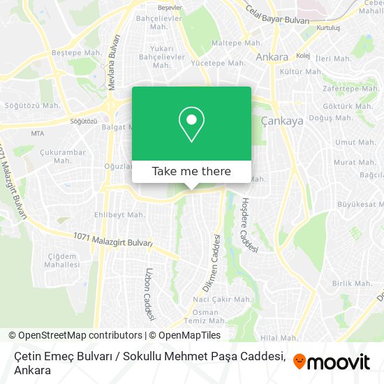 Çetin Emeç Bulvarı / Sokullu Mehmet Paşa Caddesi map