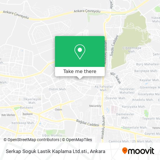 Serkap Soguk Lastik Kaplama Ltd.sti. map