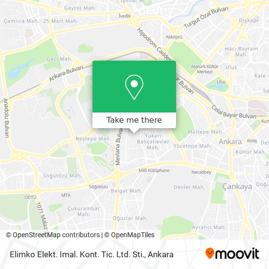 Elimko Elekt. Imal. Kont. Tic. Ltd. Sti. map