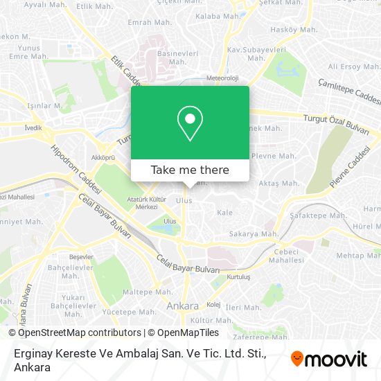 Erginay Kereste Ve Ambalaj San. Ve Tic. Ltd. Sti. map