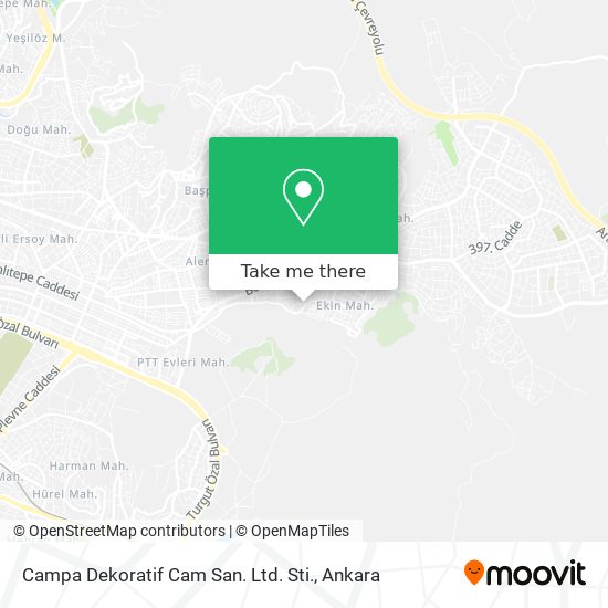 Campa Dekoratif Cam San. Ltd. Sti. map