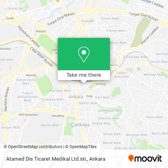 Atamed Dis Ticaret Medikal Ltd.sti. map