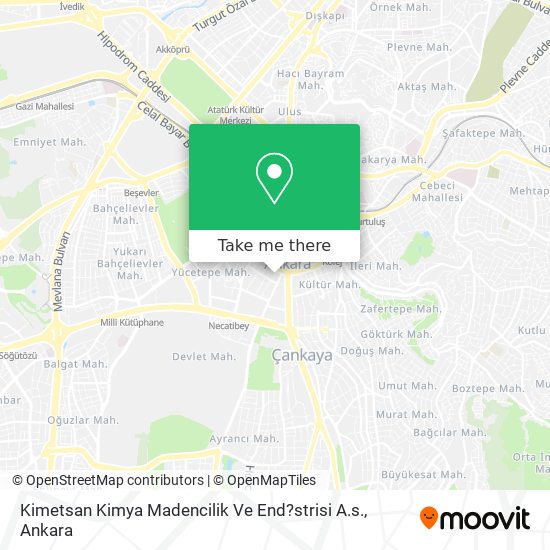 Kimetsan Kimya Madencilik Ve End?strisi A.s. map