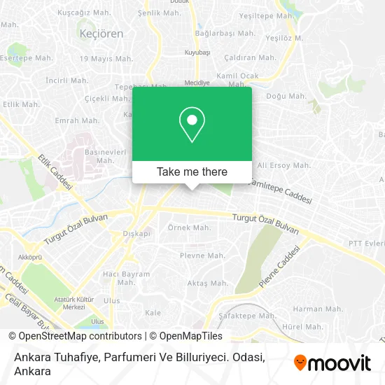 Ankara Tuhafiye, Parfumeri Ve Billuriyeci. Odasi map