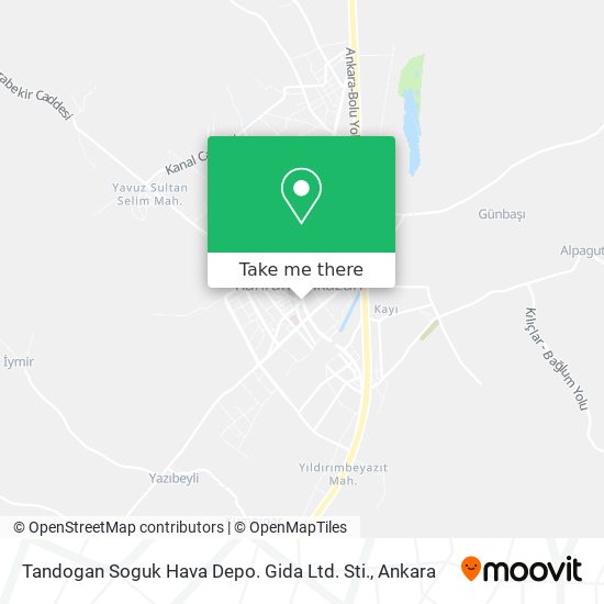 Tandogan Soguk Hava Depo. Gida Ltd. Sti. map