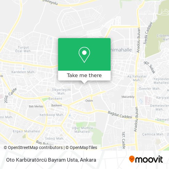 Oto Karbüratörcü Bayram Usta map