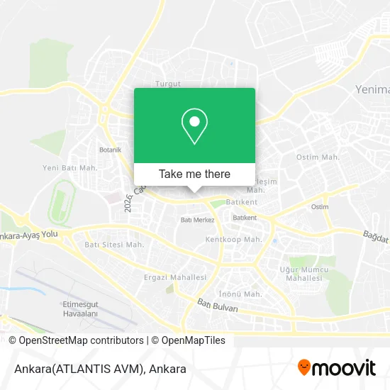 Ankara(ATLANTIS AVM) map
