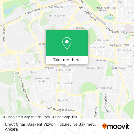 Umut Çınarı Başkent Vizyon Huzurevi ve Bakımevi map