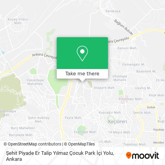 Şehit Piyade Er Talip Yılmaz Çocuk Park İçi Yolu map
