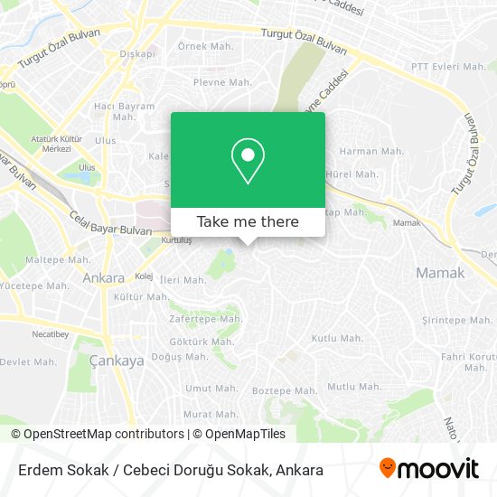 Erdem Sokak / Cebeci Doruğu Sokak map