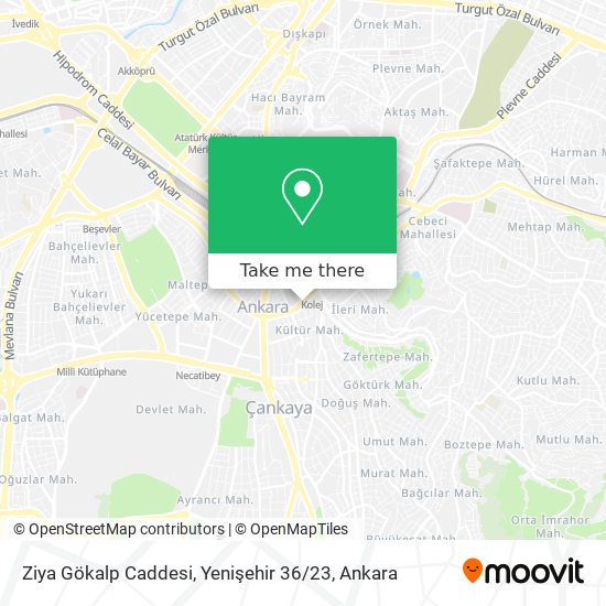 Ziya Gökalp Caddesi, Yenişehir 36 / 23 map