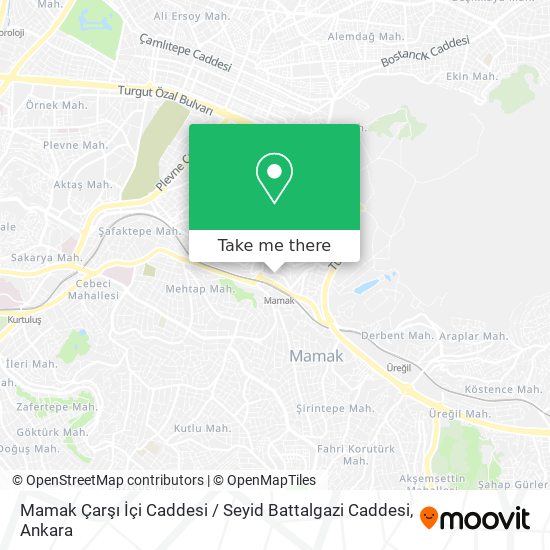 Mamak Çarşı İçi Caddesi / Seyid Battalgazi Caddesi map