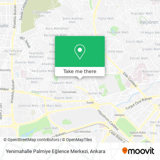 Yenimahalle Palmiye Eğlence Merkezi map