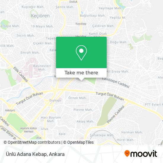 Ünlü Adana Kebap map