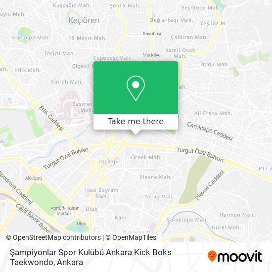 Şampiyonlar Spor Kulübü Ankara Kick Boks Taekwondo map