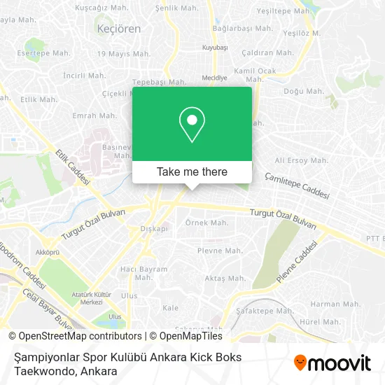 Şampiyonlar Spor Kulübü Ankara Kick Boks Taekwondo map