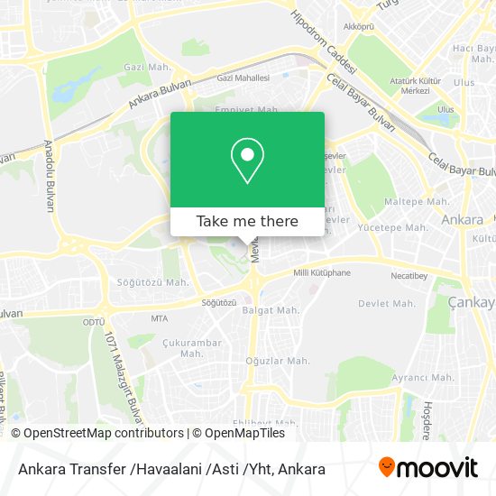Ankara Transfer /Havaalani /Asti /Yht map