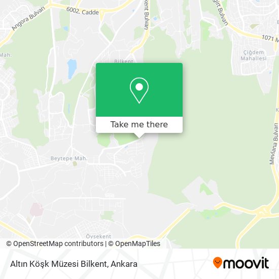 Altın Köşk Müzesi Bilkent map