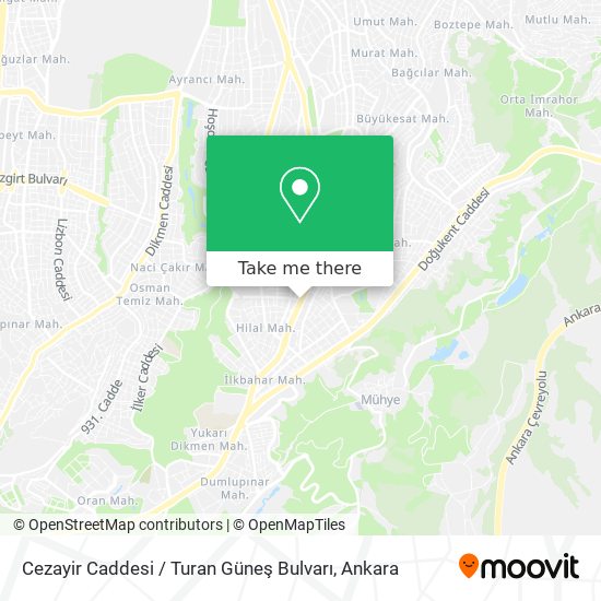 Cezayir Caddesi / Turan Güneş Bulvarı map