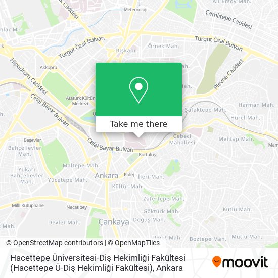 Hacettepe Üniversitesi-Diş Hekimliği Fakültesi map
