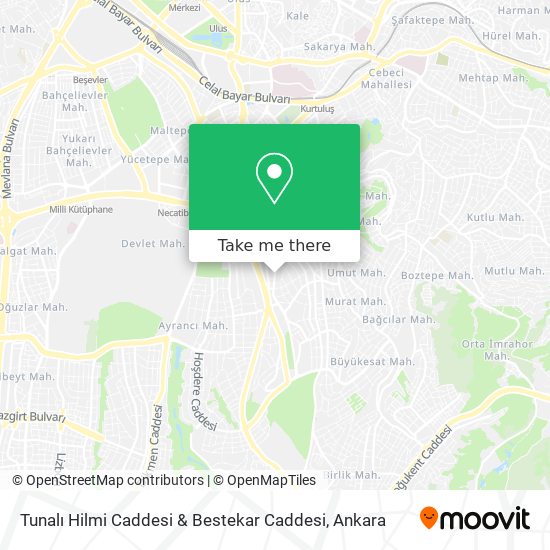 Tunalı Hilmi Caddesi & Bestekar Caddesi map