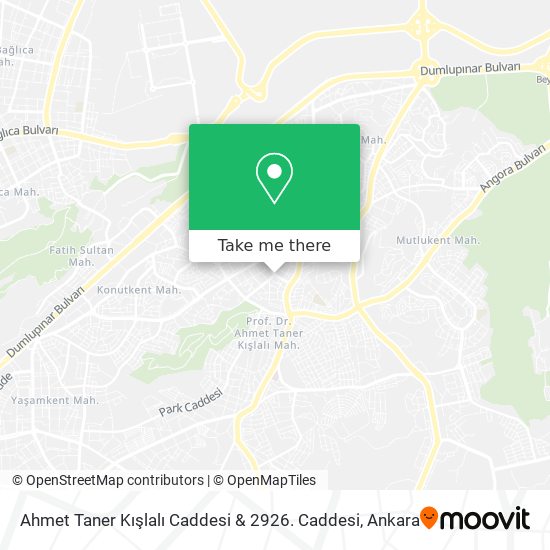 Ahmet Taner Kışlalı Caddesi & 2926. Caddesi map