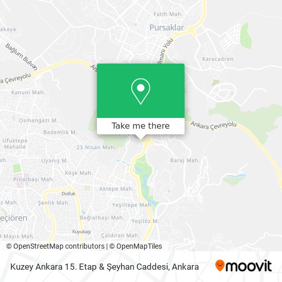 Kuzey Ankara 15. Etap & Şeyhan Caddesi map