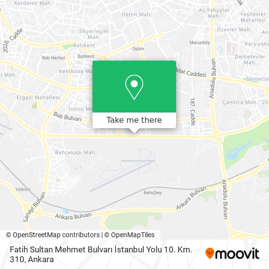 Fatih Sultan Mehmet Bulvarı İstanbul Yolu 10. Km. 310 map