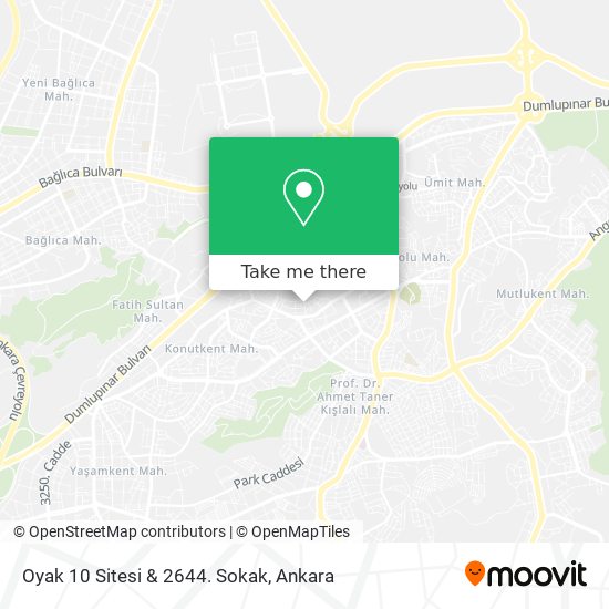 Oyak 10 Sitesi & 2644. Sokak map