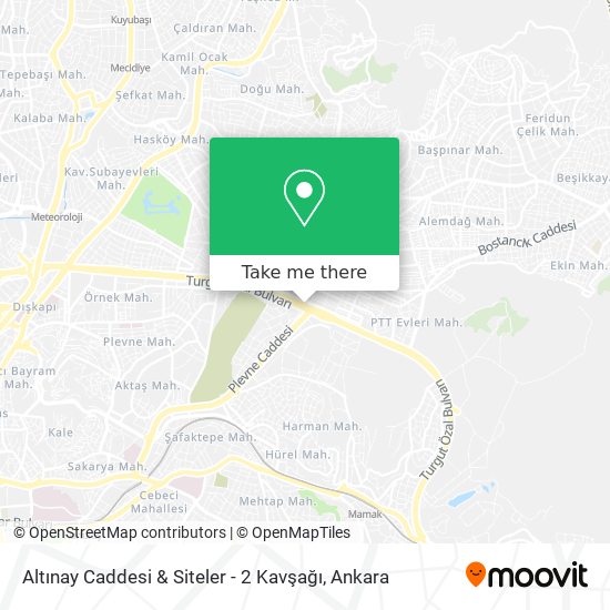 Altınay Caddesi & Siteler - 2 Kavşağı map