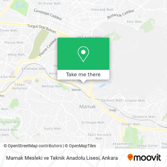Mamak Mesleki ve Teknik Anadolu Lisesi map